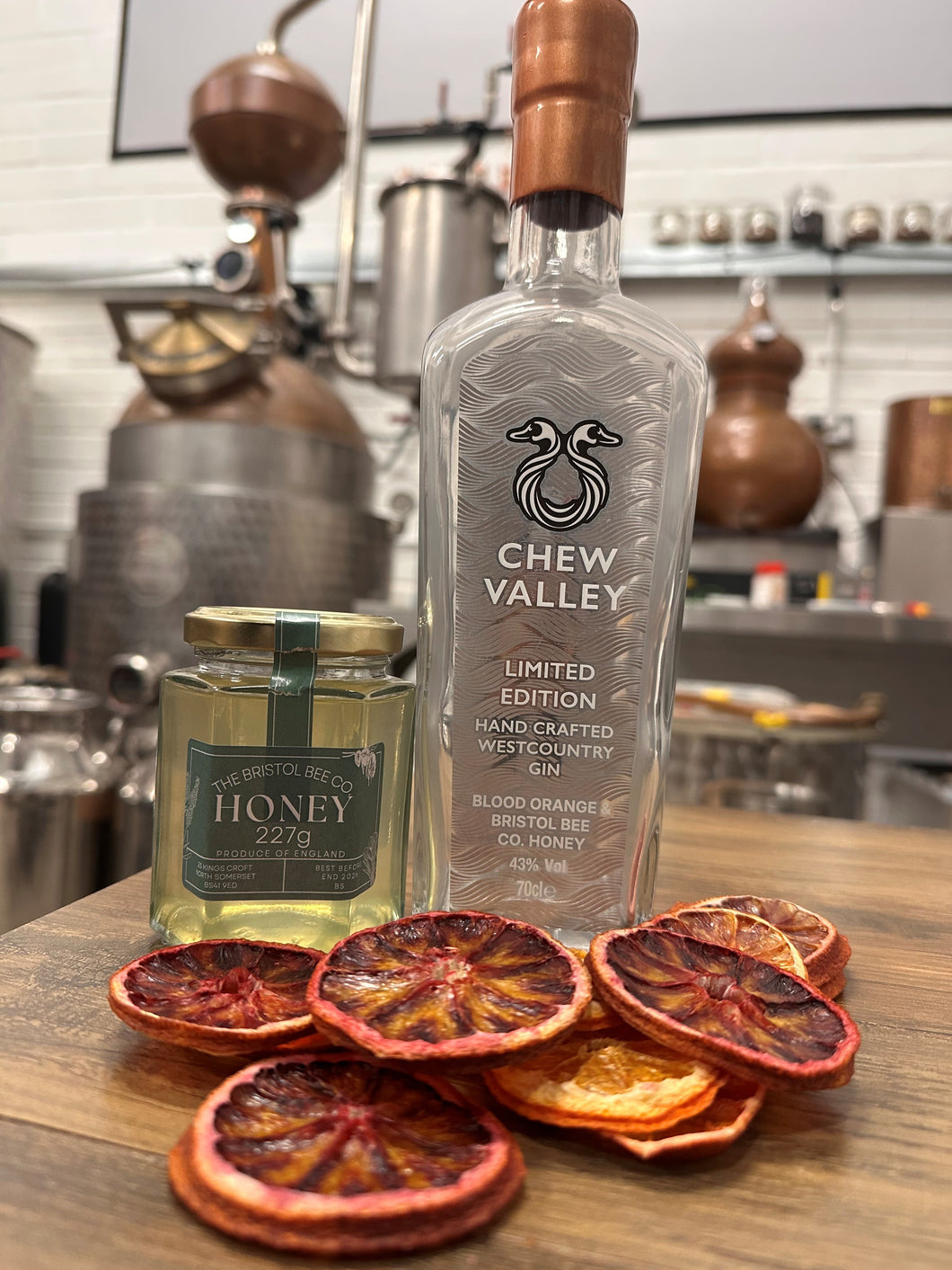 Blood Orange & Bristol Honey co. Gin 70cl 43%